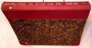 KOROVNÍK DENÍKU POLSKÉ REPUBLIKY za období od 1. ledna 1918 do 1. ledna 1928