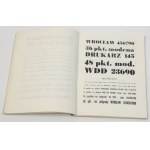 Katalog CZCIONEK - Wrocławska Drukarnia Dziełowa 1966 [TYPOGRAFIA]