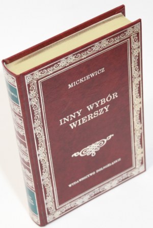 Adam MICKIEWICZ Inny wybór wierszy [Biblioteka Klasyki] [prezent] [oprawa]