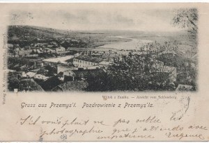 [Postcard] Przemyśl. Greetings (Gruss aus Przemyśl). View from the Castle [1899].
