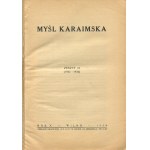 Myśl karaimska. Zeszyt 10 [Wilno 1934]