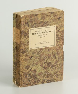 LELEWEL Joachim - Bibliograficzne księgi dwoje, w których rozebuowane i multiplied two works by J. S. Bandtke 