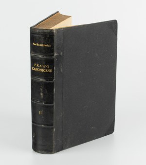 BĄCZKOWICZ Franciszek Fr - Canon Law. A handbook for the clergy. Volume II [1924] [Piece from the book collection of Fr. Lucjan Niedzielak].