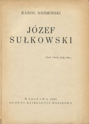 KOŹMIŃSKI Karol - Jozef Sulkowski [1935] [Atelier Girs-Barcz cover].