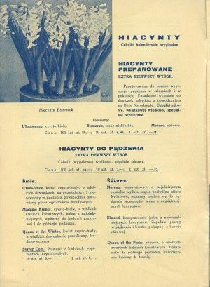 C. Ulrich. Price list of hyacinth, tulip and other bulbs for fall planting. Fall 1938