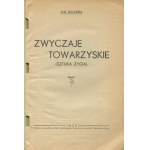 BULANDA Jan - Zwyczaje towarzyskie (sztuka życia) [Wąbrzeźno 1933]