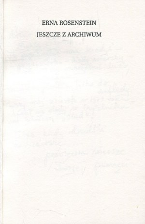 ROSENSTEIN Erna - Still from the Archives [first edition 1994].