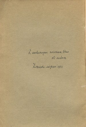 KUKIEL Marian - Outbreak of World War [1934] [DEDICATION].