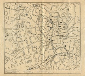 Funeral ceremonies in Vilnius May 11-12, 1936 [with a map of the route of the funeral procession of Jozef Pilsudski].