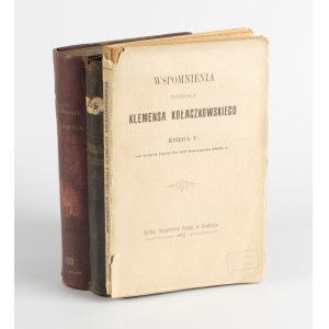 KOŁACZKOWSKI Klemens - Wspomnienia jenerała Klemensa Kołaczkowskiego [komplet 5 ksiąg w 3 woluminach] [1898-1901]