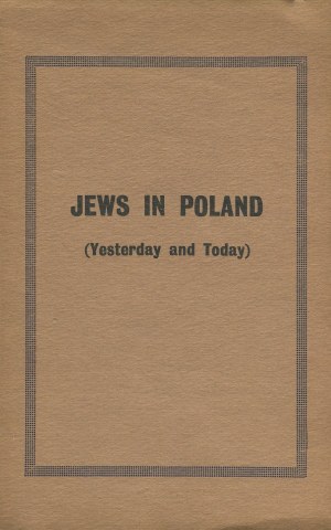 Jews in Poland (Yesterday and Today) [London 1968].