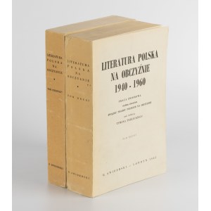 TERLECKI Tymon [red.] - Literatura polska na obczyźnie 1940-1960 [Londyn 1964-1965] [AUTOGRAFY I DEDYKACJE T. TERLECKIEGO]