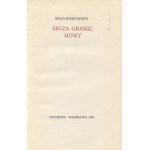 ROSENSTEIN Erna - Spoza granic mowy [wydanie pierwsze 1976]