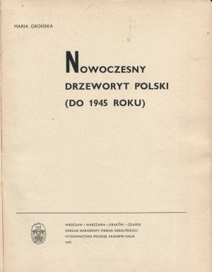 GROÑSKA Maria - Modern Polish woodcut (until 1945) [1971].
