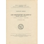 LORENTZ Stanisław - Jan Krzysztof Glaubitz, architekt wileński XVIII w. Materiały do biografii i twórczości [1937]