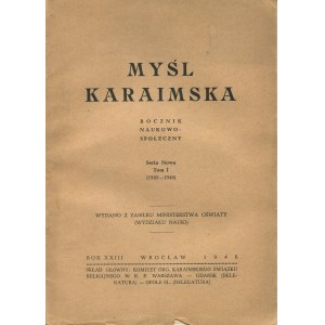 Myśl karaimska. Tom I z 1946 roku