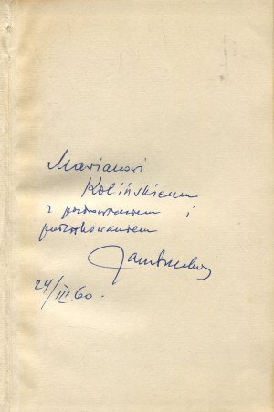 BRZECHWA Jan - Poems Selected [1959] [cover by Danuta Staszewska] [AUTOGRAPH AND DEDICATION].