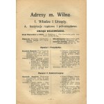 Kalendarz wileński informacyjny 1927. Księga adresowa miasta Wilna