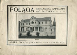 Palanga. Bathing town on the Baltic Sea [before 1917].