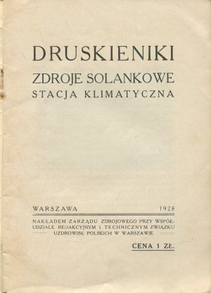 Druskininkai. Brine spas, climate station [1928].
