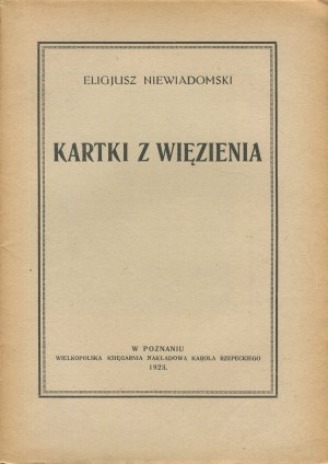 NIEWIADOMSKI Eligiusz - Cards from prison [1923].