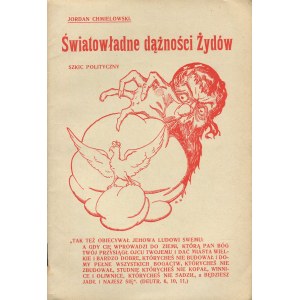 CHMIELOWSKI Jordan - Światowładne dążności Żydów. Szkic polityczny [1921]