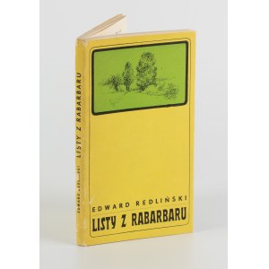 REDLIŃSKI Edward - Listy z rabarbaru [debiut] [wydanie pierwsze 1967] [AUTOGRAF I DEDYKACJA]