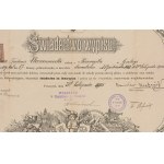 Certificate of discharge of Lukasz Tadeusz Chrzanowski, a native of Przemyśl, trained as a locksmith [Przemyśl 1905].