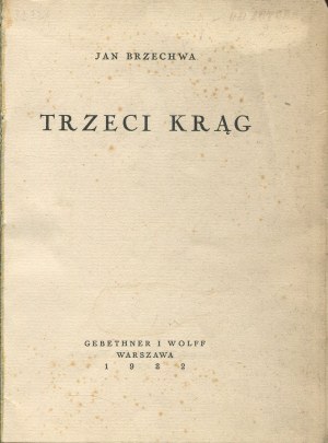 BRZECHWA Jan - The Third Circle [first edition 1932].