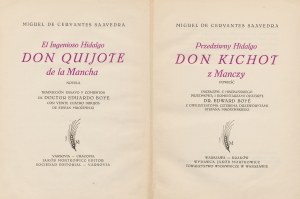 CERVANTES Miguel de - Precocious Hidalgo Don Quixote of Mancha. A novel [1932] [ill. Stefan Mrożewski].