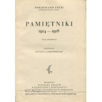 FOCH Ferdinand - Paměti 1914-1918 [1931].