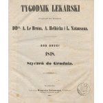 Tygodnik lekarski [kompletny rocznik 1848]