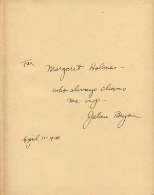 BRYAN Julien - Siege. Illustrated with photographs by the Author [1940] [AUTOGRAPH AND DEDICATION].