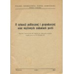 OCHAB Edward - O sytuacji politycznej i gospodarczej oraz węzłowych zadaniach partii. Referat I Sekretarza KC PZPR wygłoszony na VII Plenum KC [lipiec 1956]