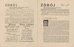 Zdrój. A biweekly magazine devoted to the arts and mental culture. Number 4 of November 1917