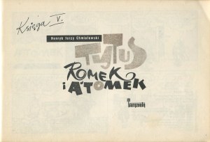 CHMIELEWSKI Henryk (Papcio Chmiel) - Tytus, Romek i A'Tomek. Book V [second edition 1974].