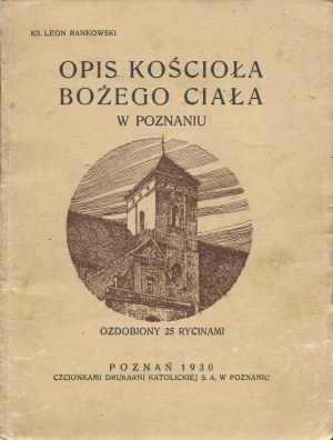 RANKOWSKI Leon - Description of the Corpus Christi church in Poznań [1930].
