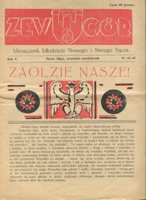 Zew góry. Monthly magazine of the youth of New and Stary Sącz. Number 42-43 from September-October 1937.