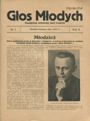 Voice of Youth. Magazine of secondary school youth. Number 3 of February 1937 [Bielsko - Cieszyn].