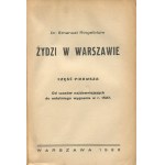 RINGELBLUM Emanuel - Żydzi w Warszawie. I. Od czasów najdawniejszych do ostatniego wygnania w r. 1527 [1932]