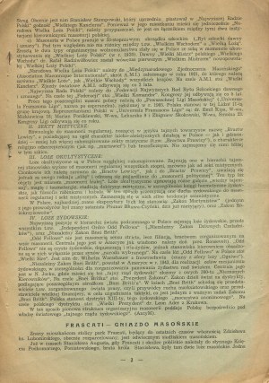 Anti-Masonic agency. Bulletin. Number 3 of October 1938