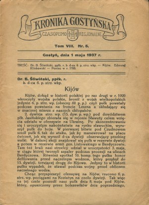 The Gostynin Chronicle. Regional periodical. Numbers 5 of May 1, 1937 and 4 (102) and 6 (104) of 1939 [Gostyn].