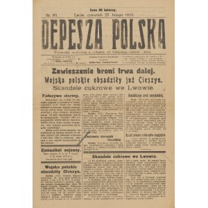 Depesza polska. Numer 93 z 27 lutego 1919 roku [Lwów]