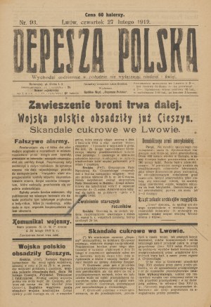 Polish Depository. Number 93 of February 27, 1919 [Lviv].