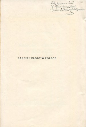 BLANK-WEISSEBERG Stefan - Barts and logs in Poland [1937] [DEDICATION].