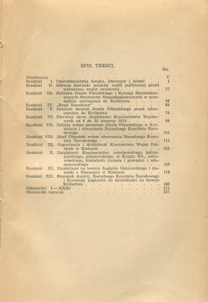 PELCZARSKI Tadeusz - Komisariaty wojskowe Rządu Narodowego w Królestwie Polskim 6.VIII.-5.IX.1914. (Geneza i działalność) [1939].
