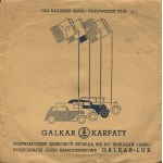 Rotary road map of Poland by Galkar Karpaty [ca. 1939].