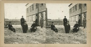 [Stereoscopic photography] Lodz. Shell cave [World War I].