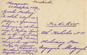 [Postcard] Warsaw. Koszykowa Street [1927].