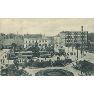 [pocztówka] Zgierz. Rynek Kilińskiego [1928]